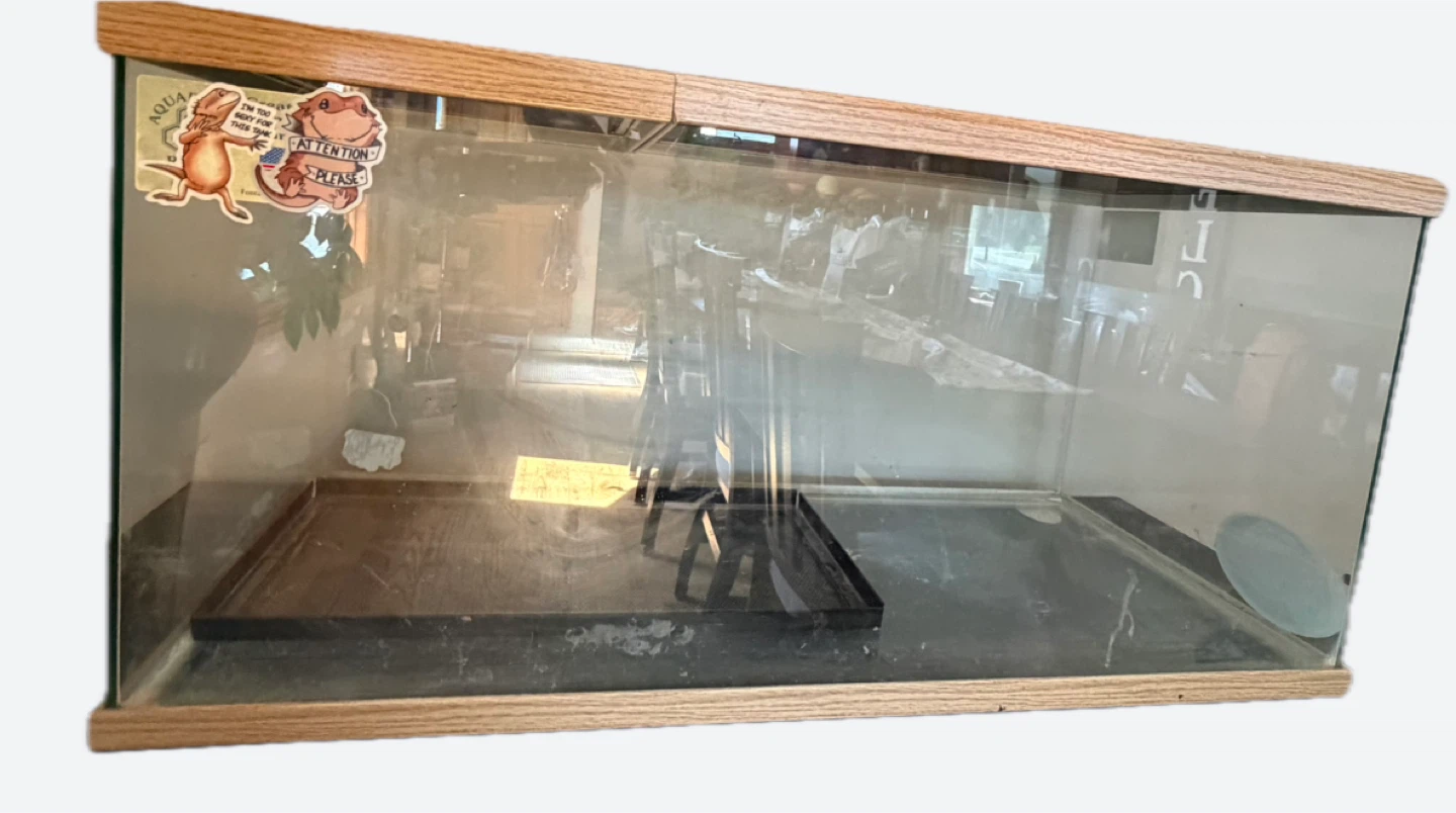 Terrarium Glass Tank with Wooden Frame