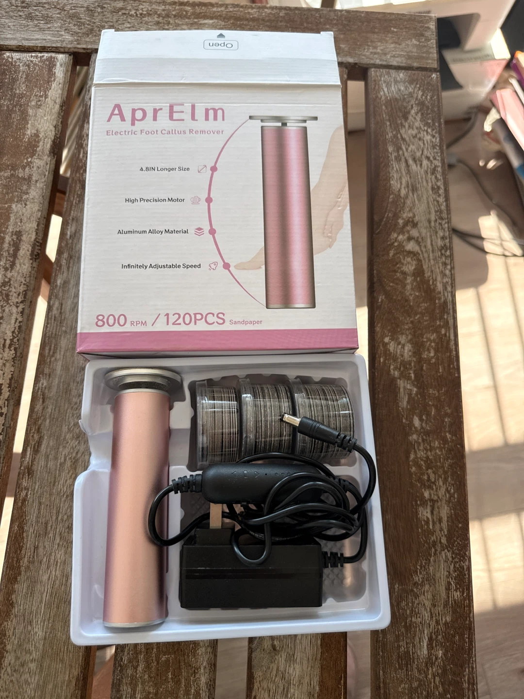 AprELm Electric Foot Callus Remover - Rose Gold - photo 2