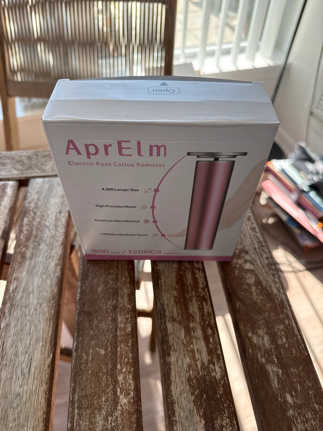 AprELm Electric Foot Callus Remover - Rose Gold
