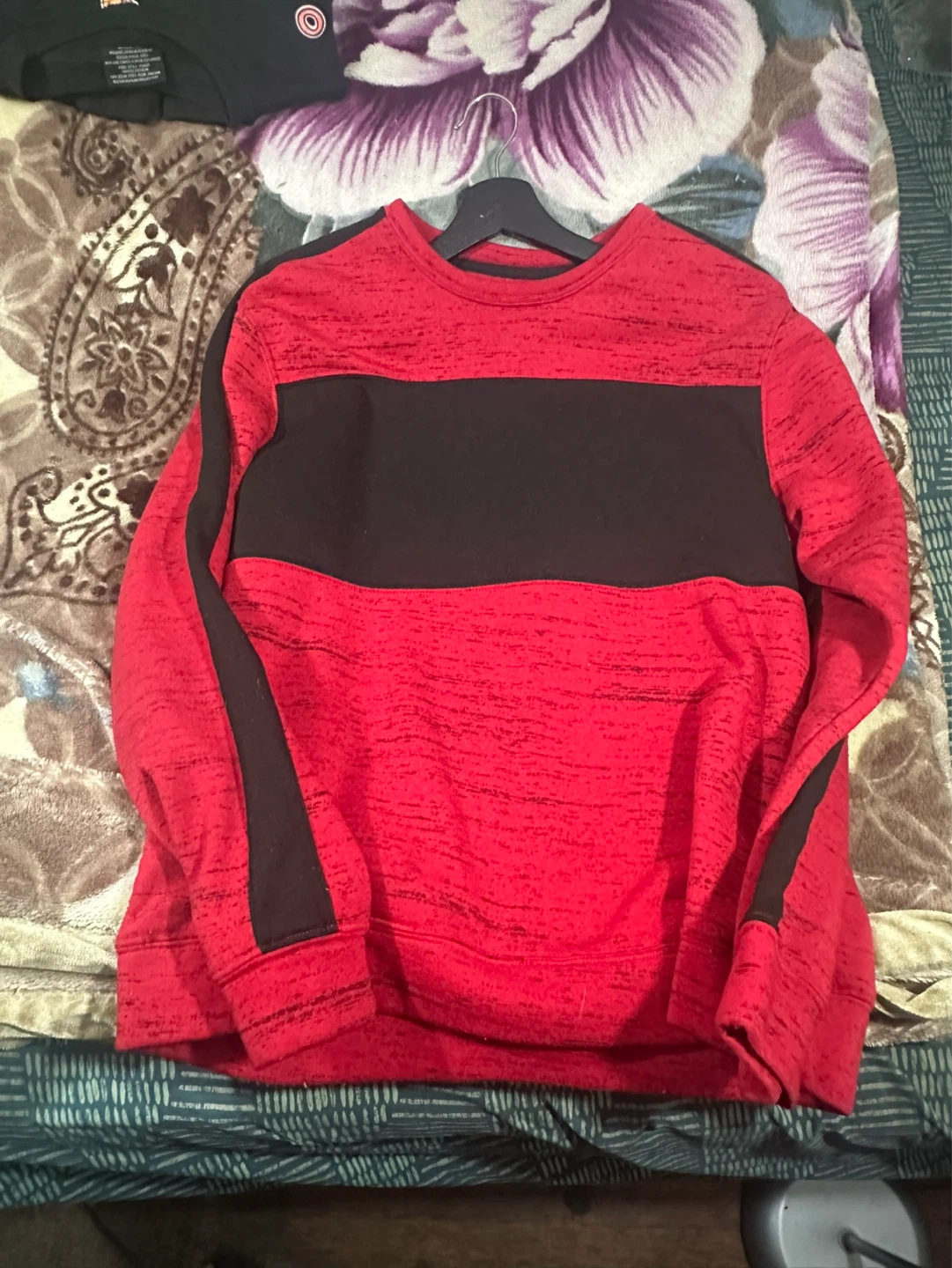 COMPANY EIGHTY ONE Crewneck Sweatshirt - Red/Black - Large - photo 5