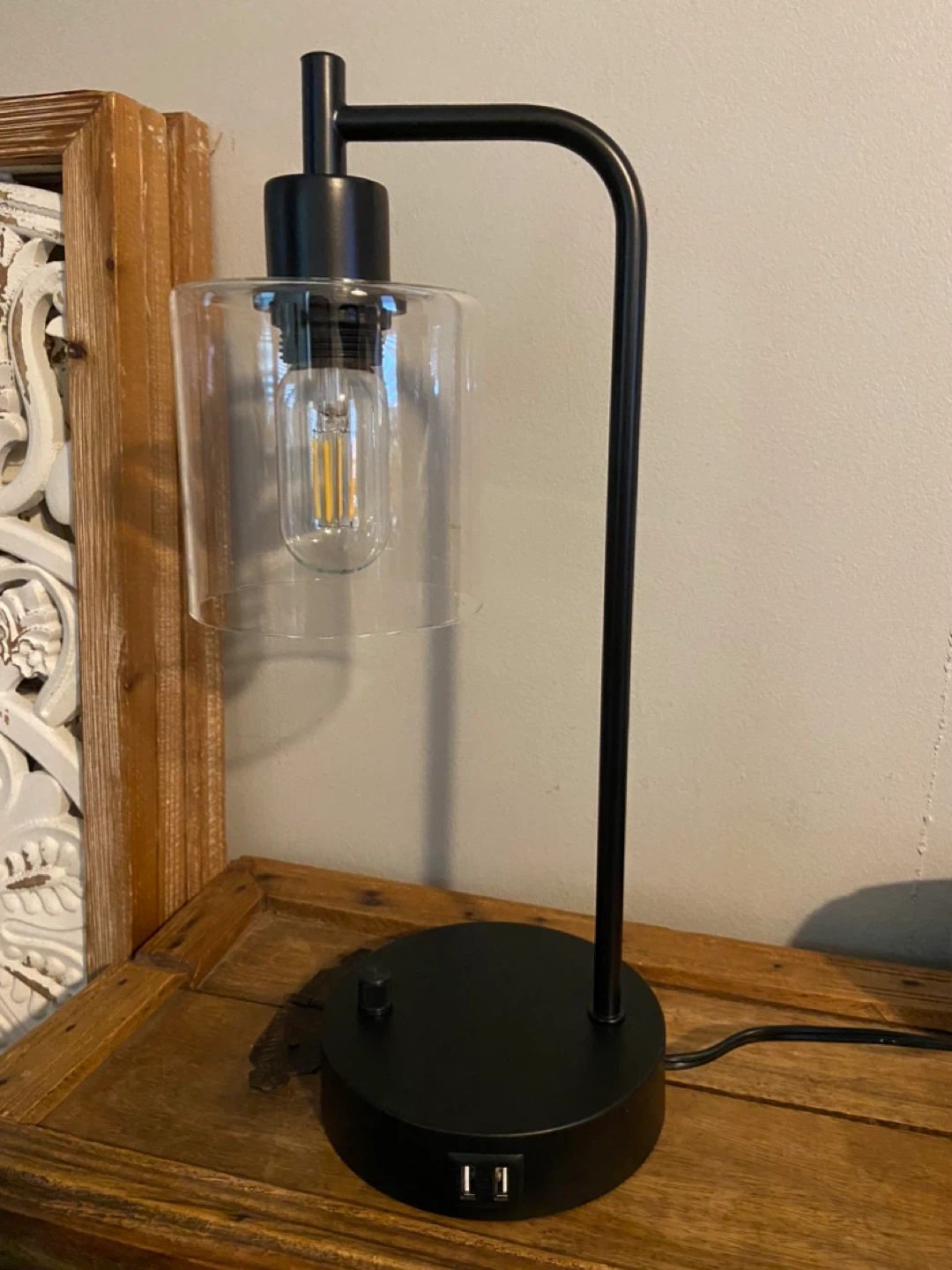New Industrial Table Lamp with  Charging Ports - photo 2