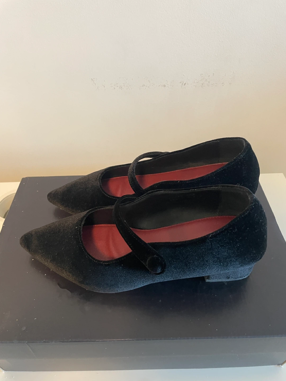 Black Velvet Mary Jane Flats - photo 2