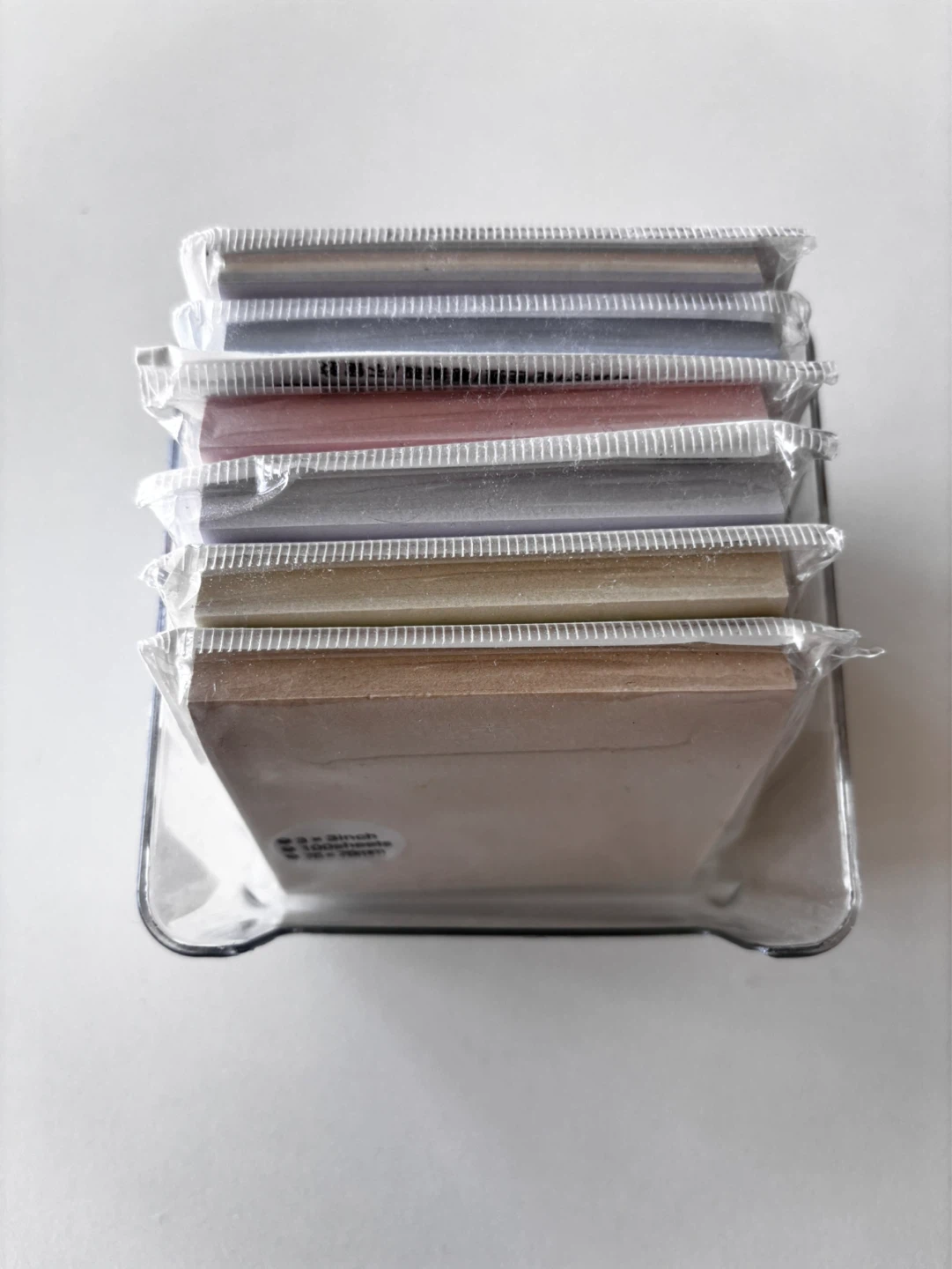 📑 6-Pack Sticky Notes Set with Clear Storage Organizer Tray - photo 2