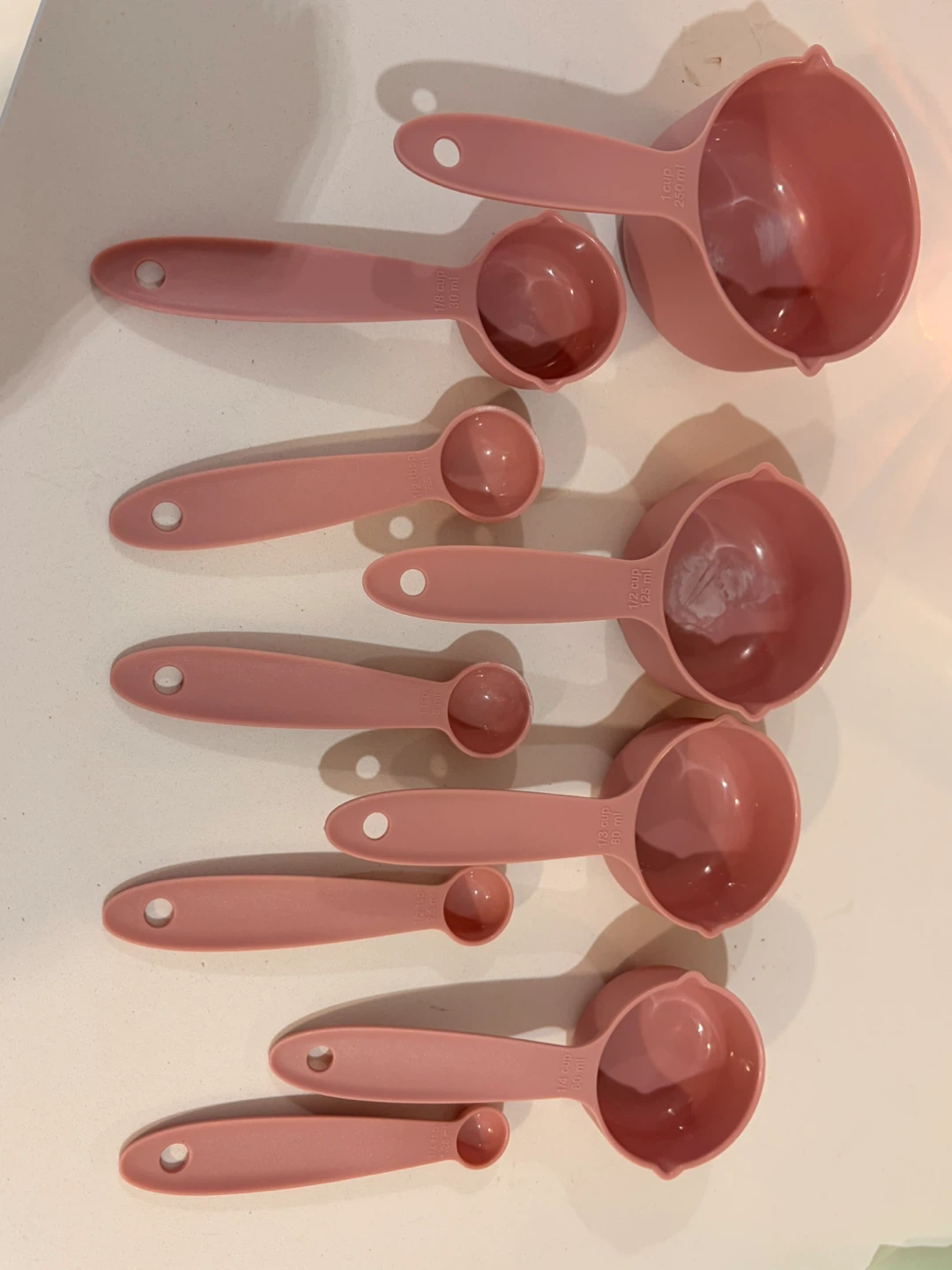 Pink Measuring Cup and Spoon Set