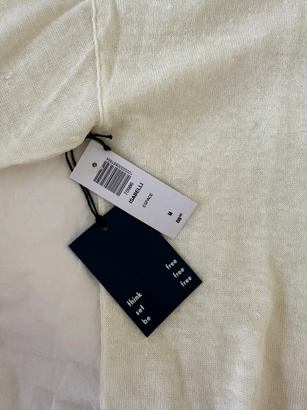 Wilfred Free Knit Sheer Sweater in Cream