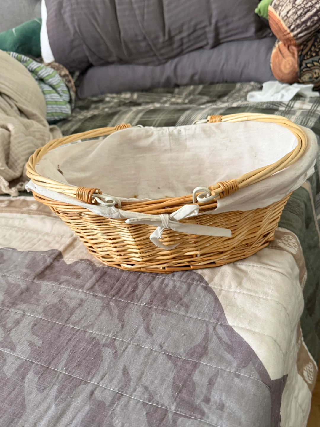 Basket with handles