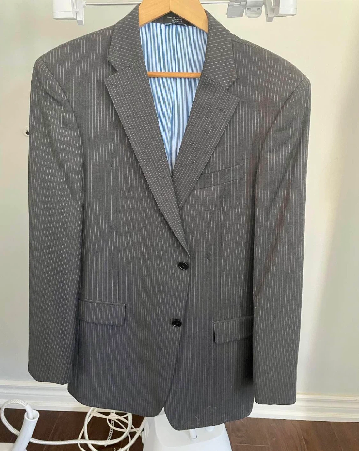 Tommy Hilfiger Pinstripe Wool Suit Jacket and Pants