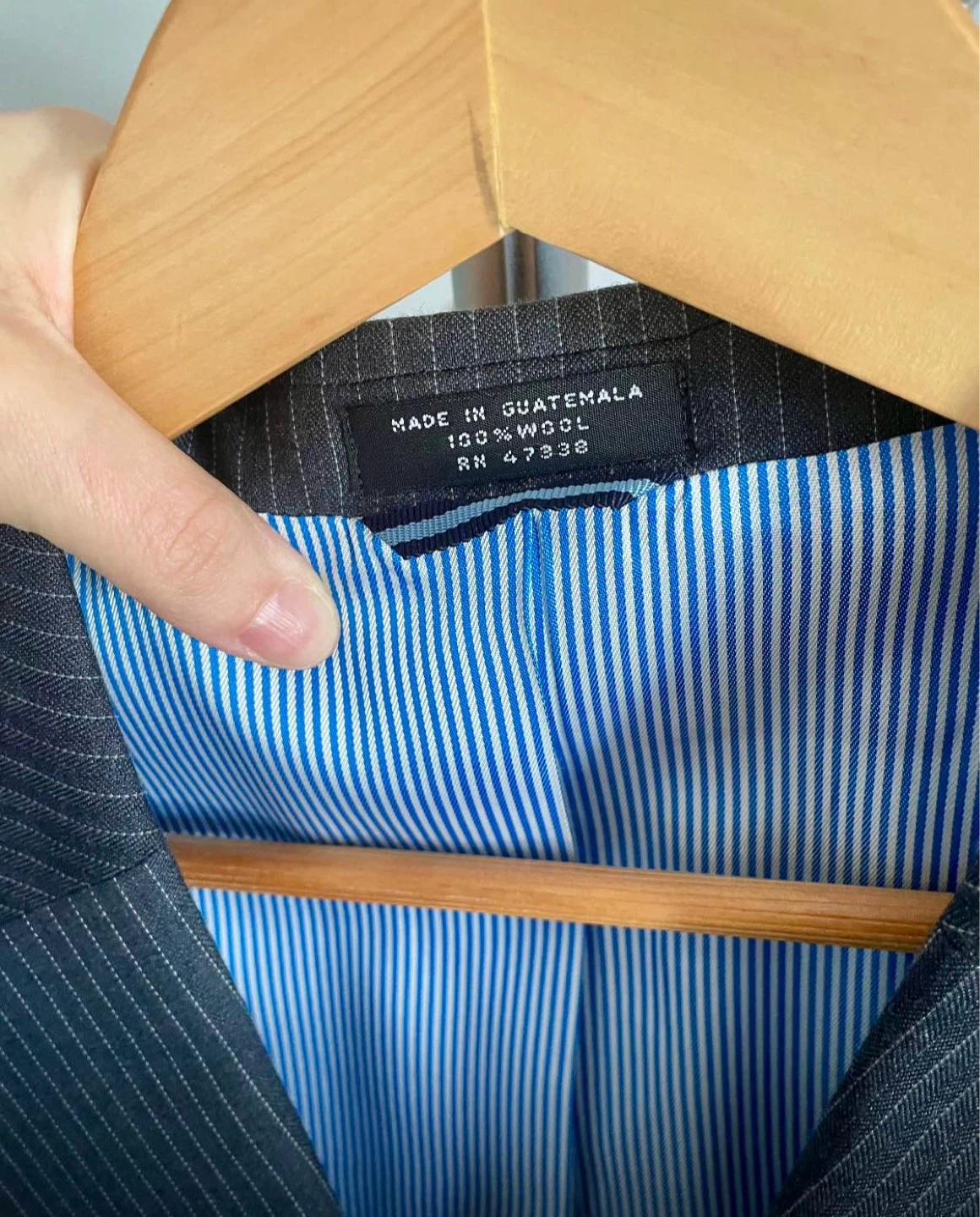 Tommy Hilfiger Pinstripe Wool Suit Jacket and Pants - photo 2