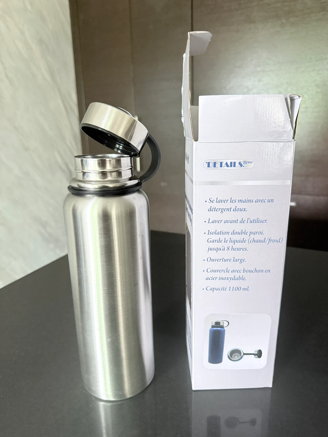 DETAILS Double Wall extra large Stainless Steel Travel Mug