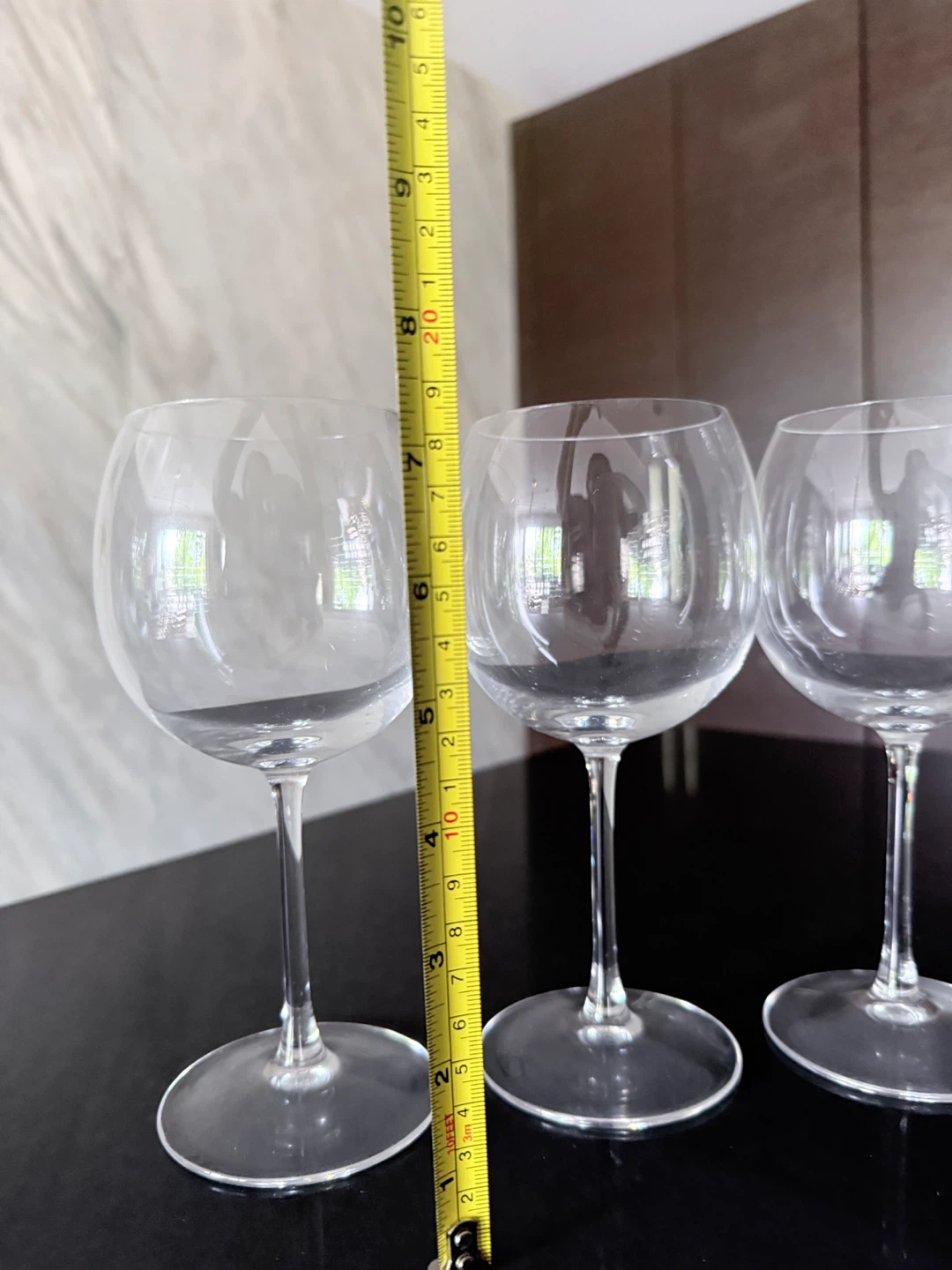 Set of 4 Clear Wine Glasses - photo 5