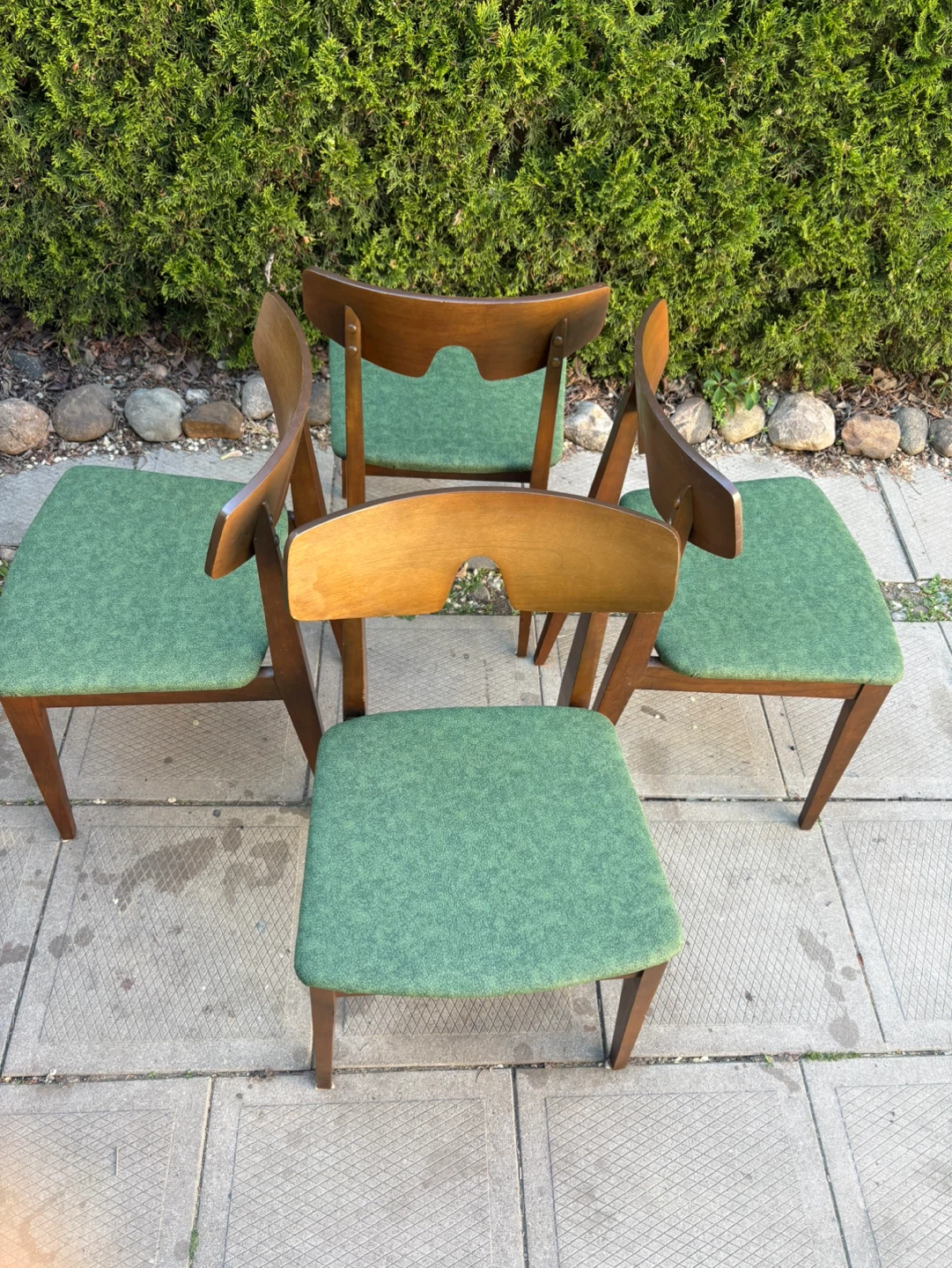 MCM Walnut Dining Chairs by Deilcraft - photo 4
