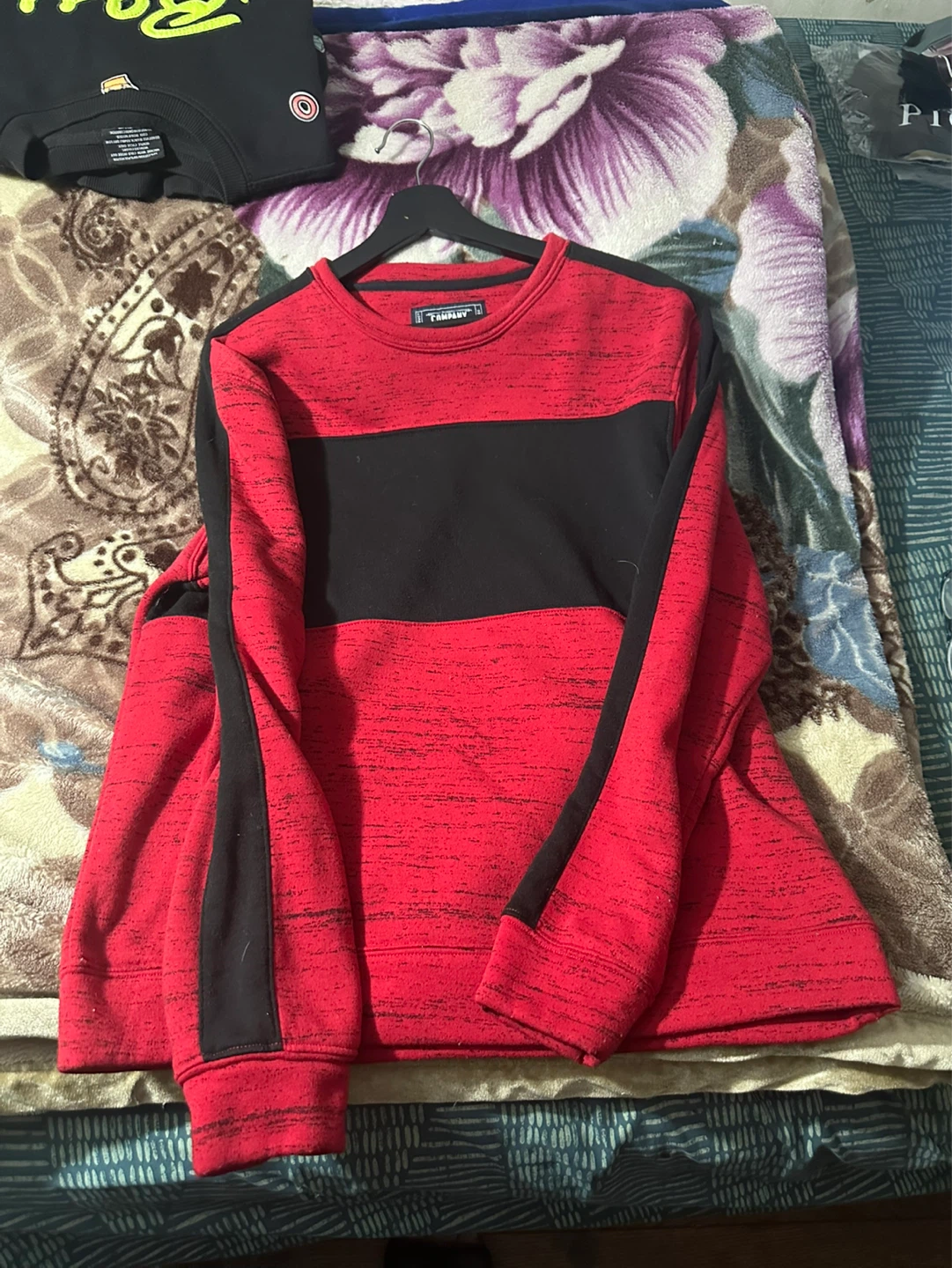 Company Eighty One Crewneck Sweatshirt - Red/Black - Large - photo 4
