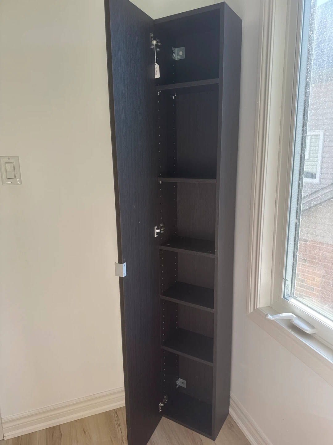 Narrow Storage Cabinet with Mirror Door - photo 2