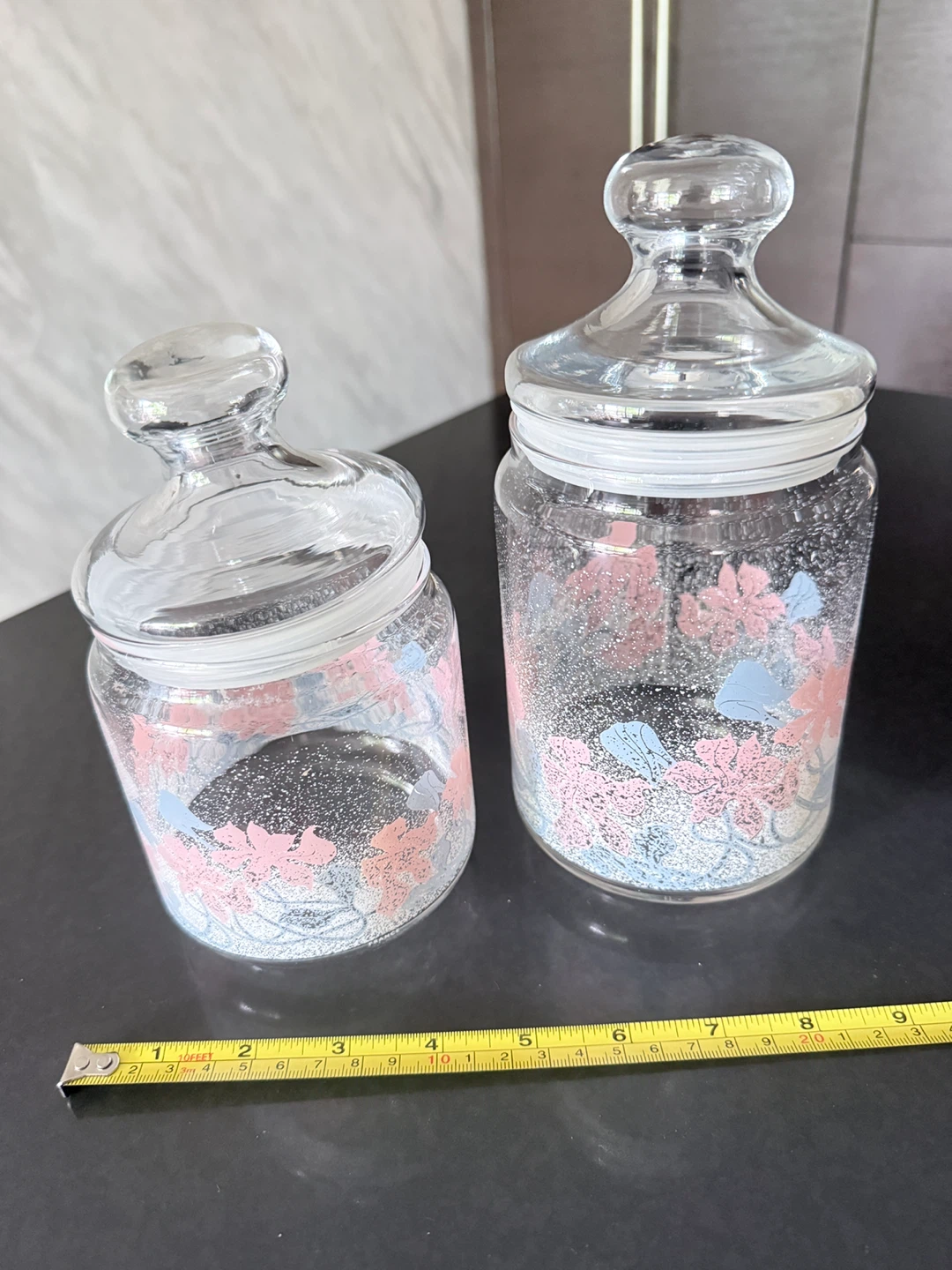 Set of 2 Glass Jars with Lids - photo 4