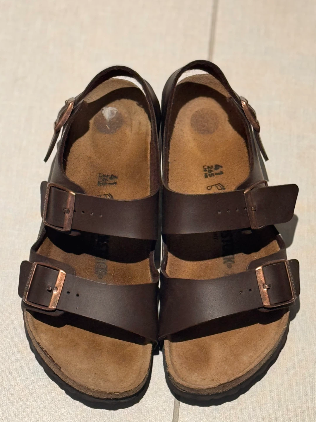 Birkenstock Brown Leather Sandals