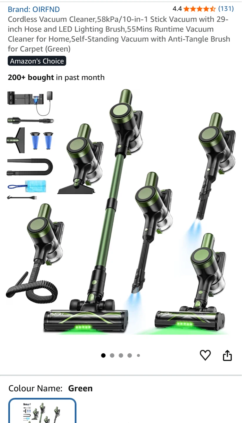 OIRFND Cordless Stick Vacuum Cleaner - photo 2