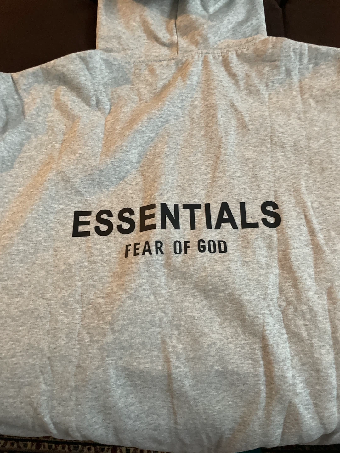 ESSENTIALS Fear of God Grey Hoodie - photo 5