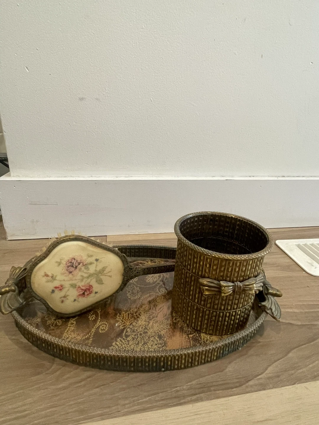 Vintage Vanity Set with Tray