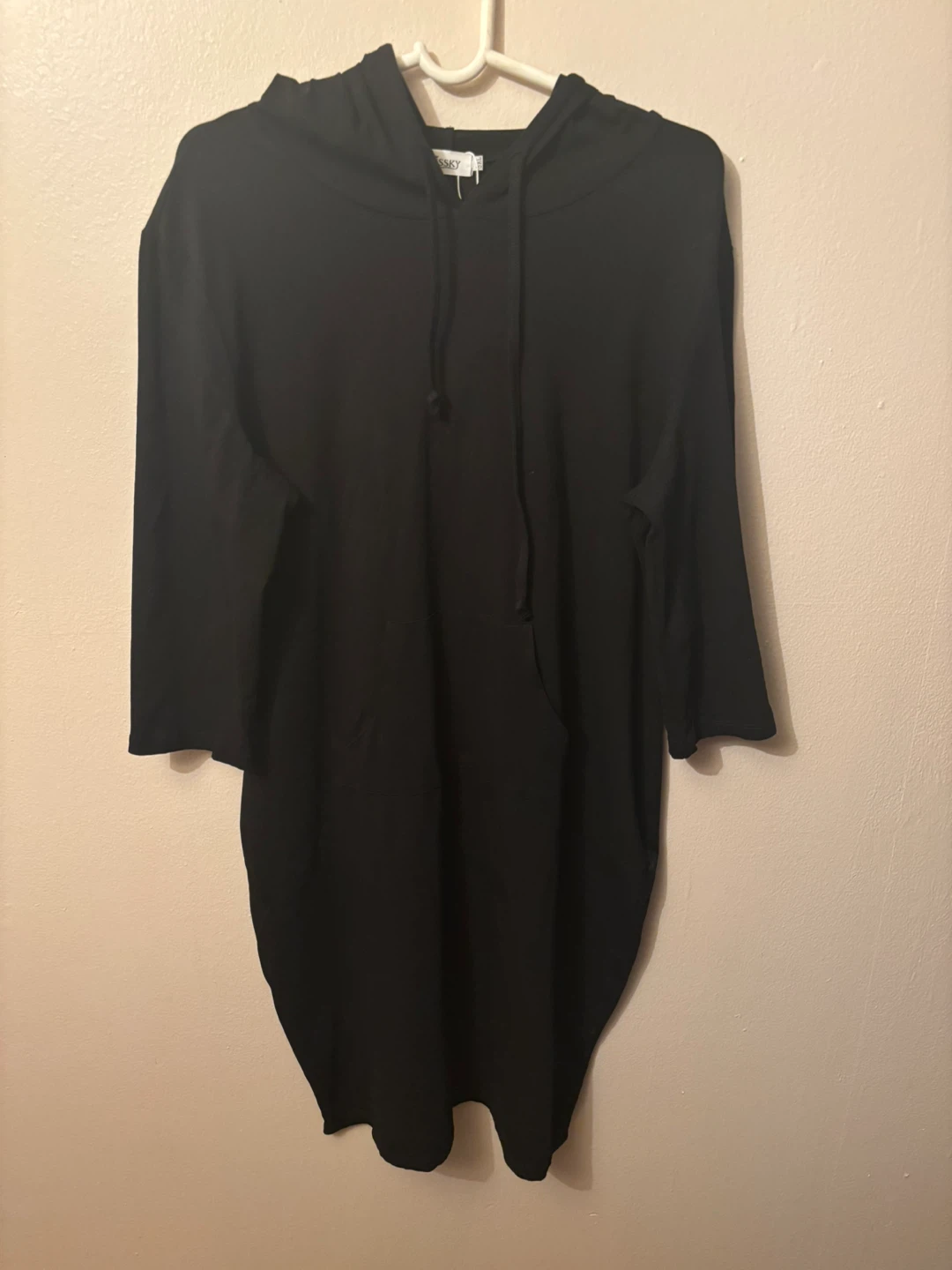 Black & White Striped Hooded Dress - photo 2