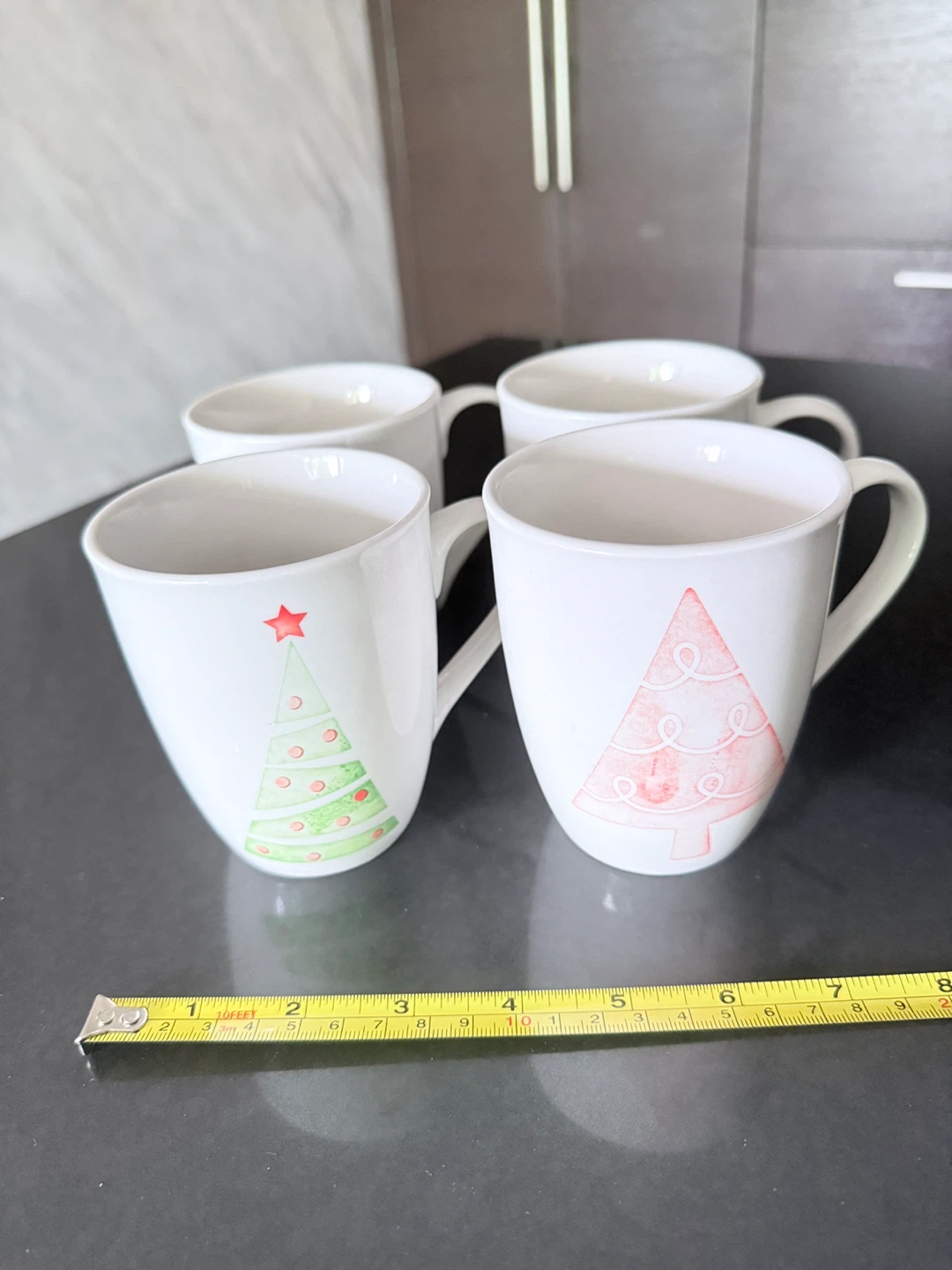 Set of 4 Christmas Tree Mugs - photo 3