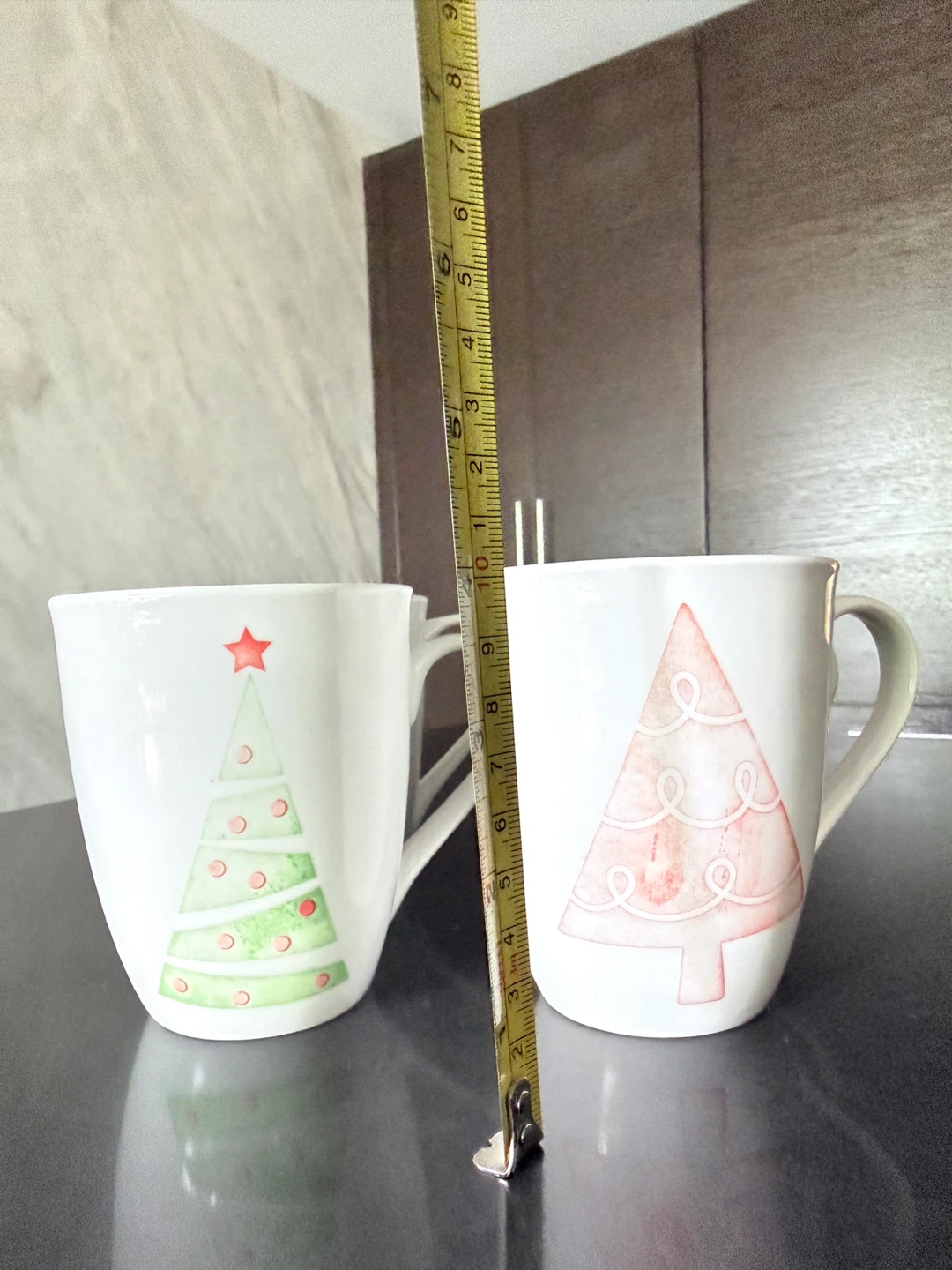 Set of 4 Christmas Tree Mugs - photo 4