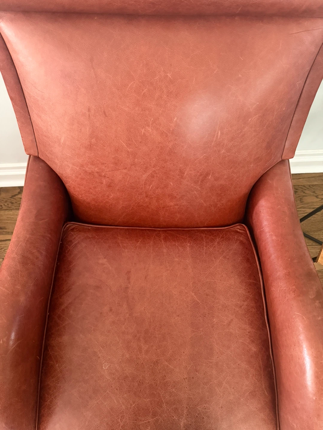 Brown Leather Recliner Armchair - photo 3