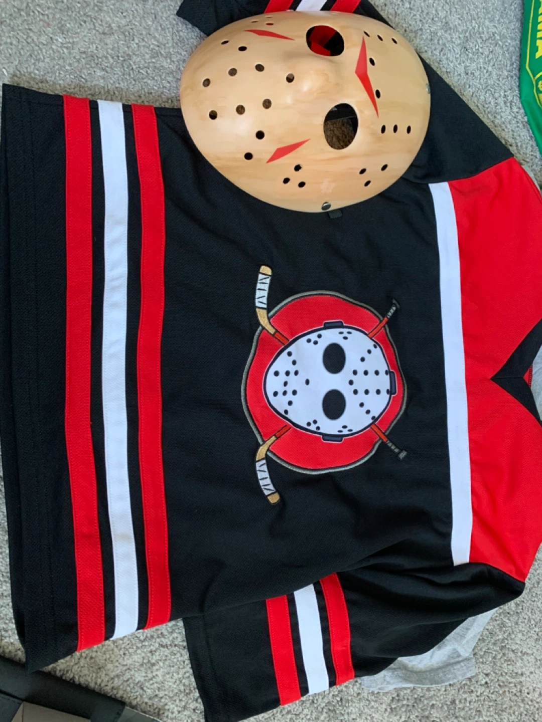 Hockey Jersey with Jason Voorhees Mask