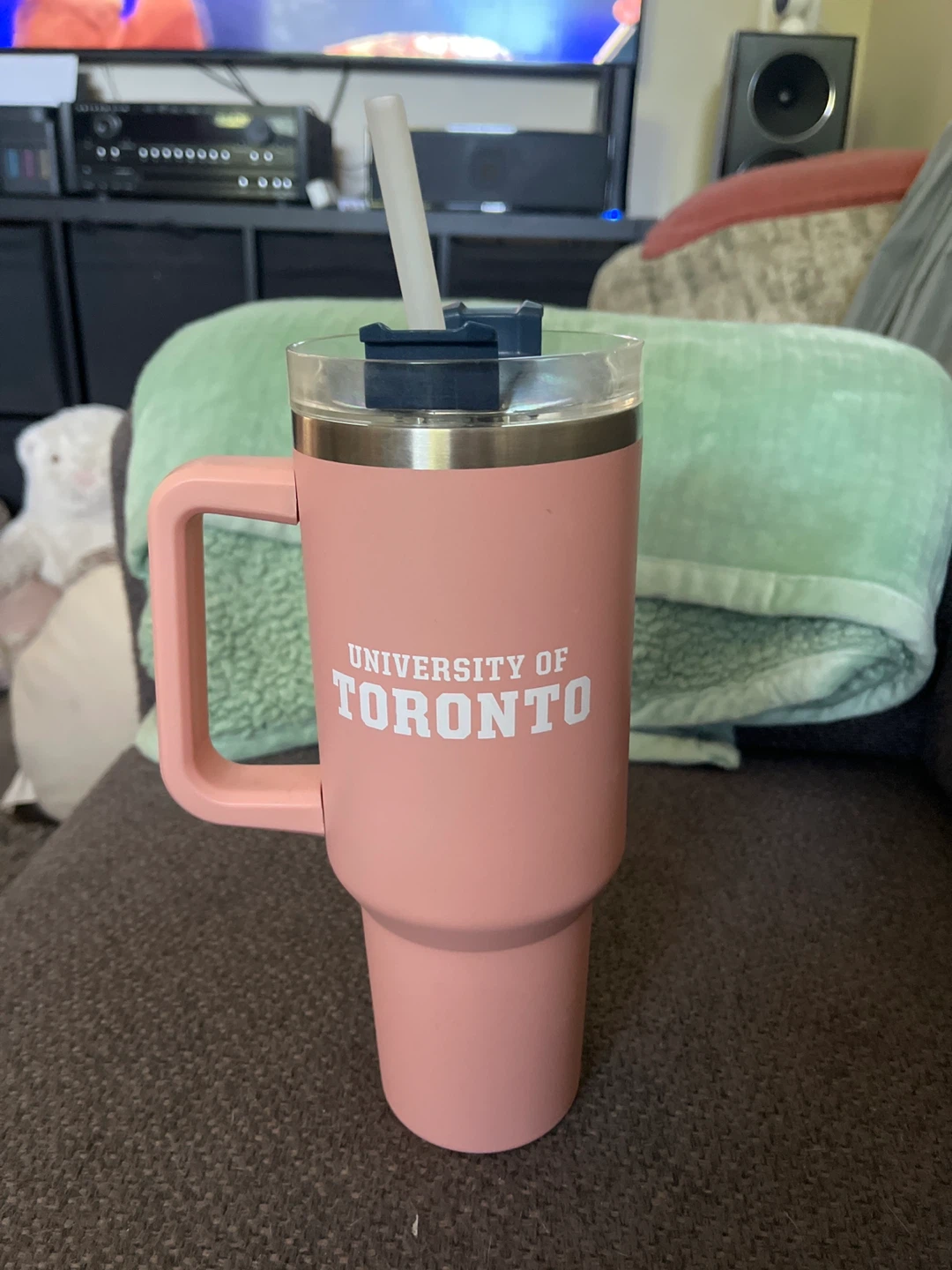 University of Toronto Tumbler with Straw