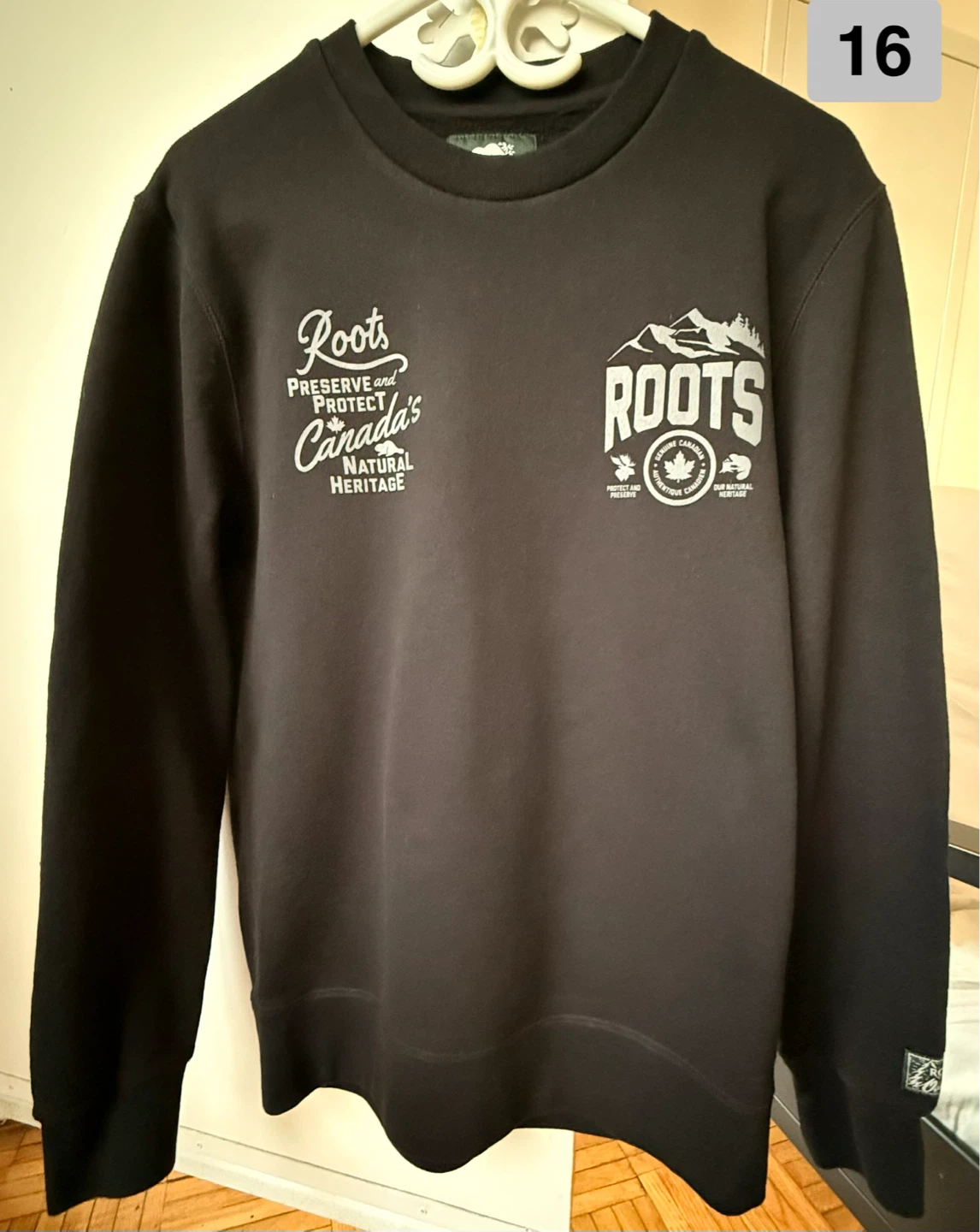 Roots Black Sweatshirt