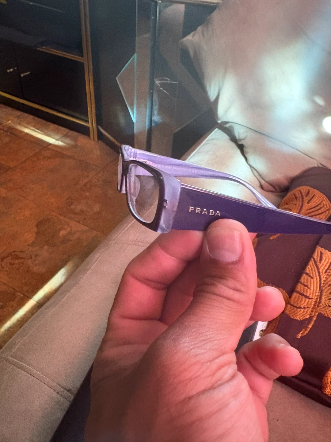 Prada Eyeglasses Frames Purple