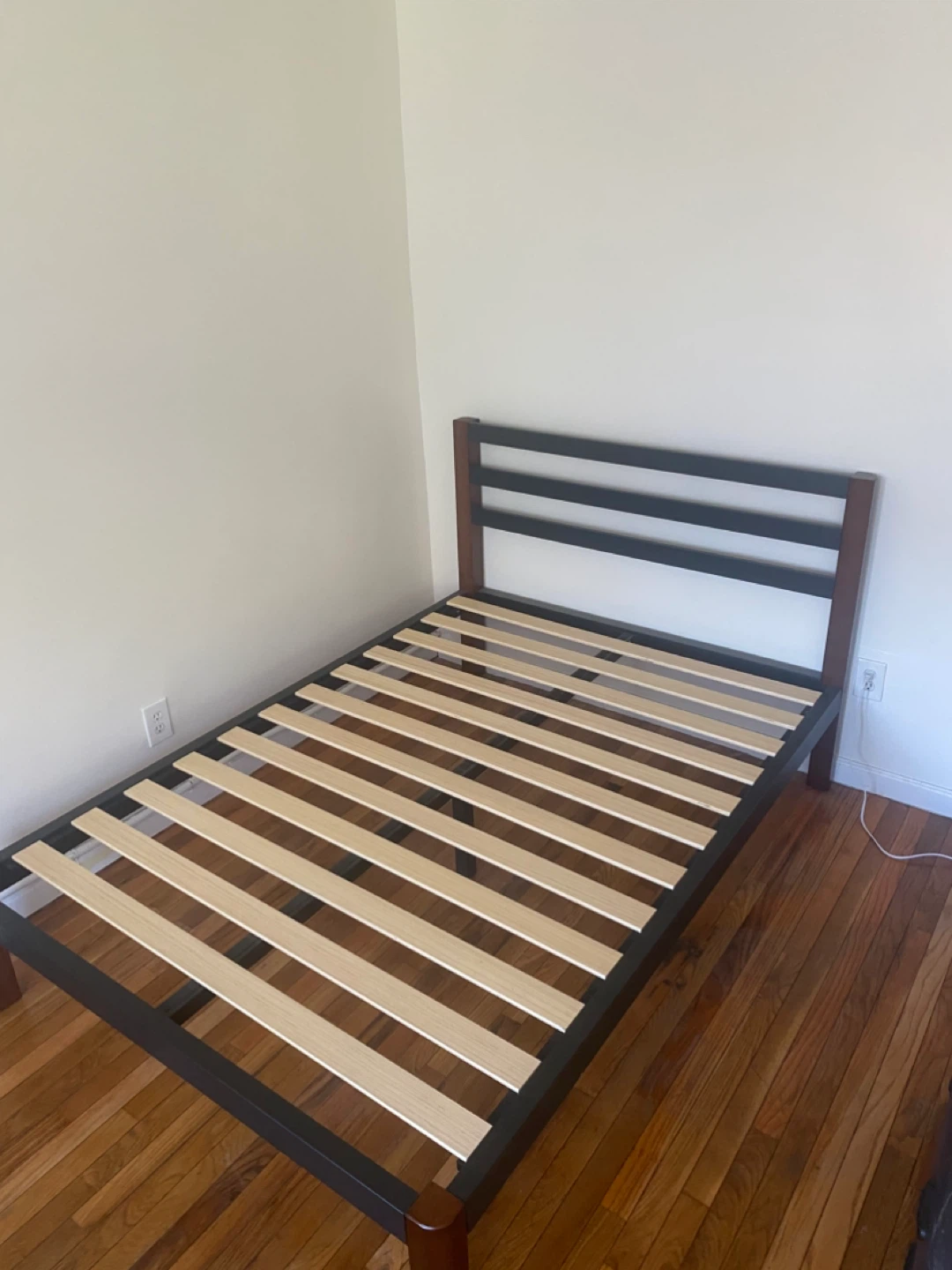 Zinus Metal Bed Frame with Wood Accents - photo 2