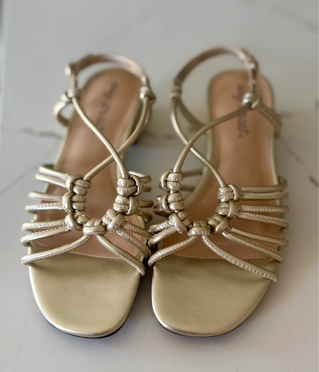 Kelly & Katie Gold Knot Sandals - photo 2