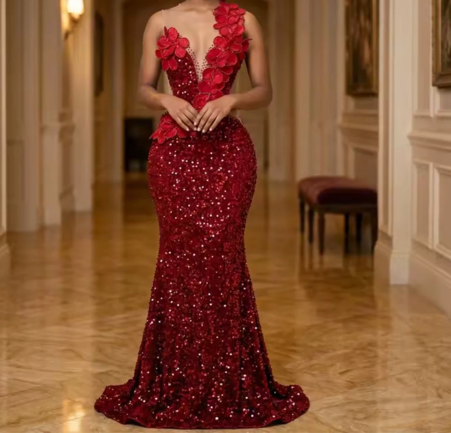 Vestido for prom red