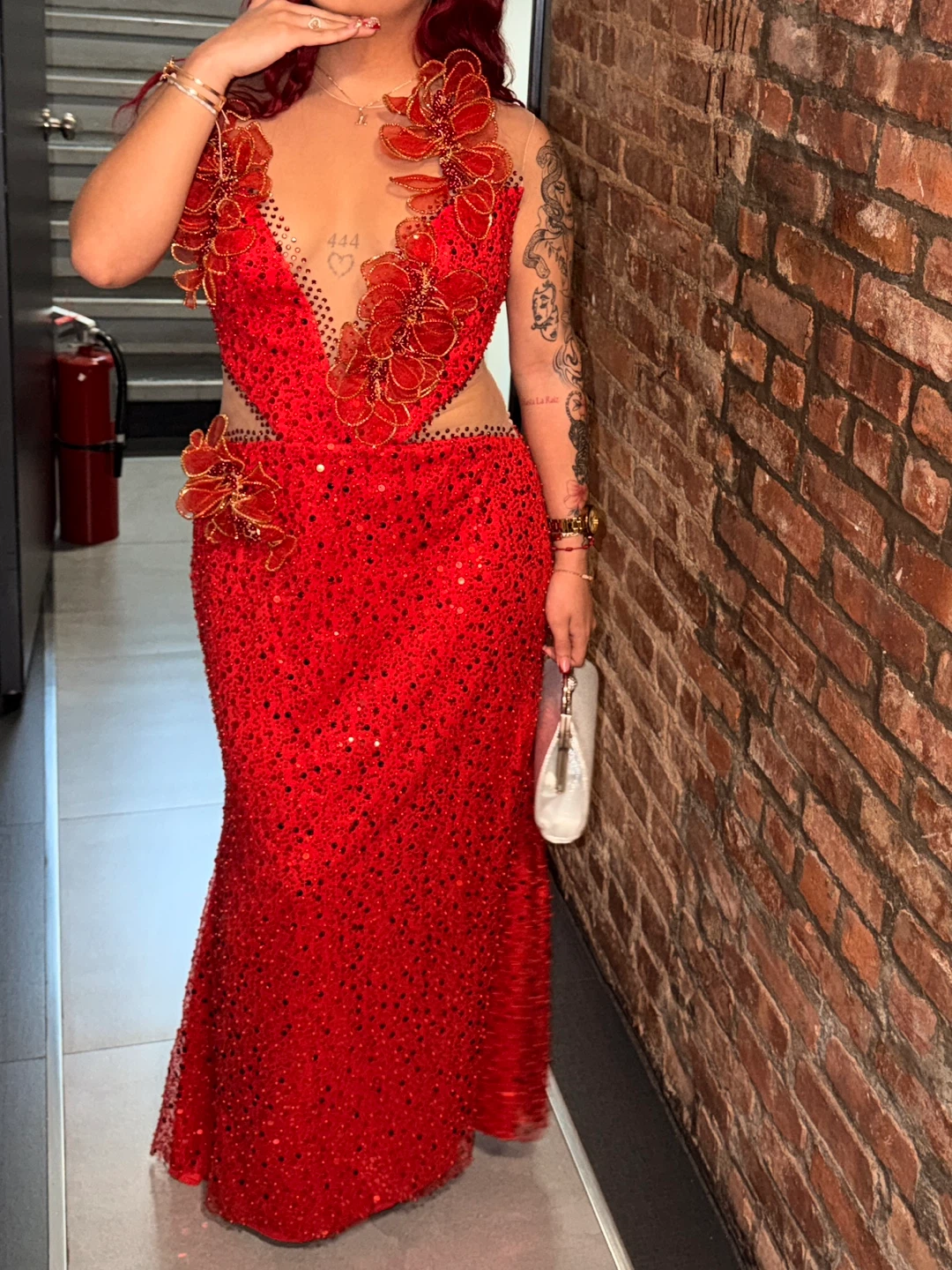 Vestido for prom red - photo 2