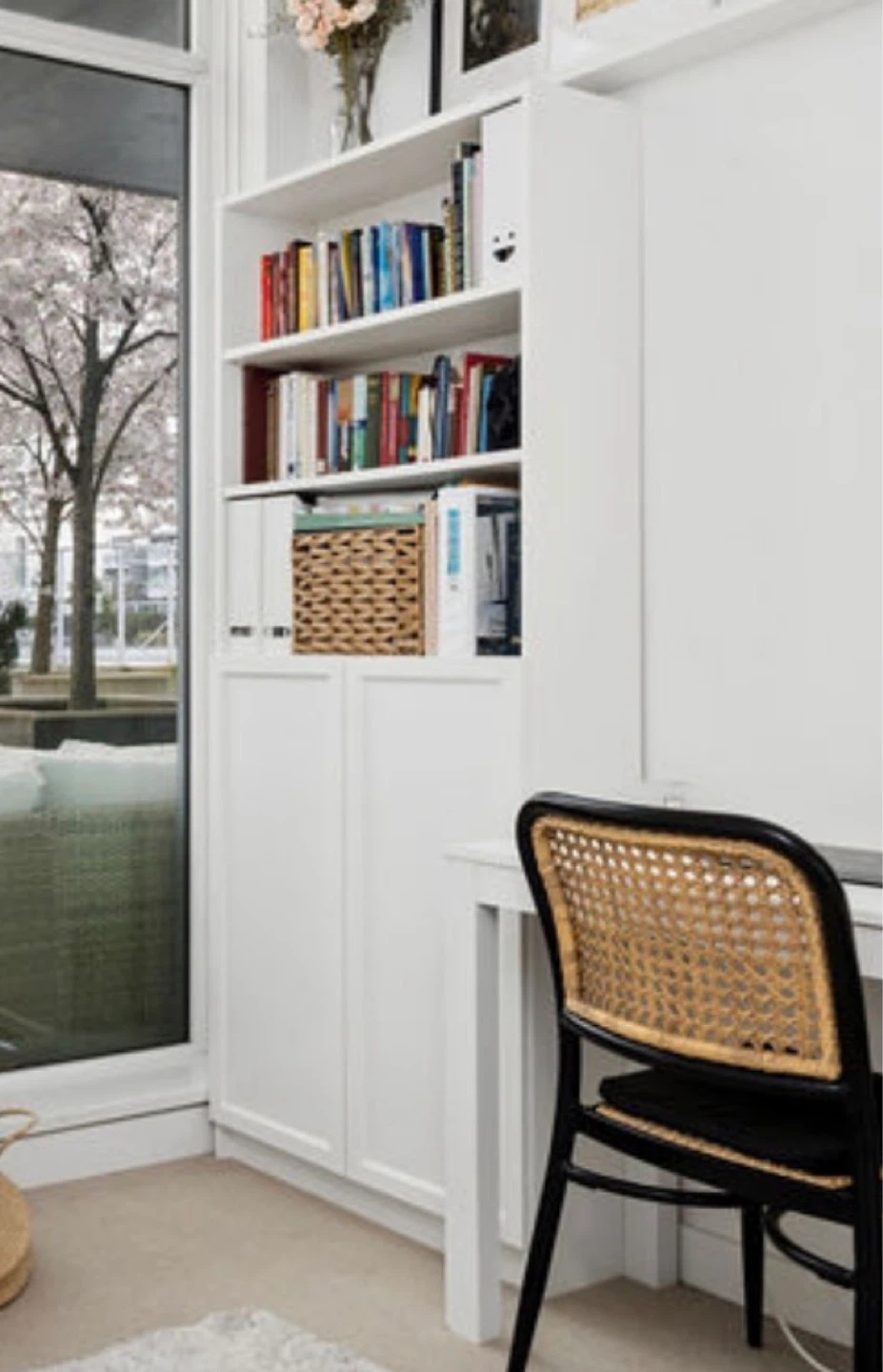 IKEA BILLY / OXBERG Bookcase with doors, White - photo 2