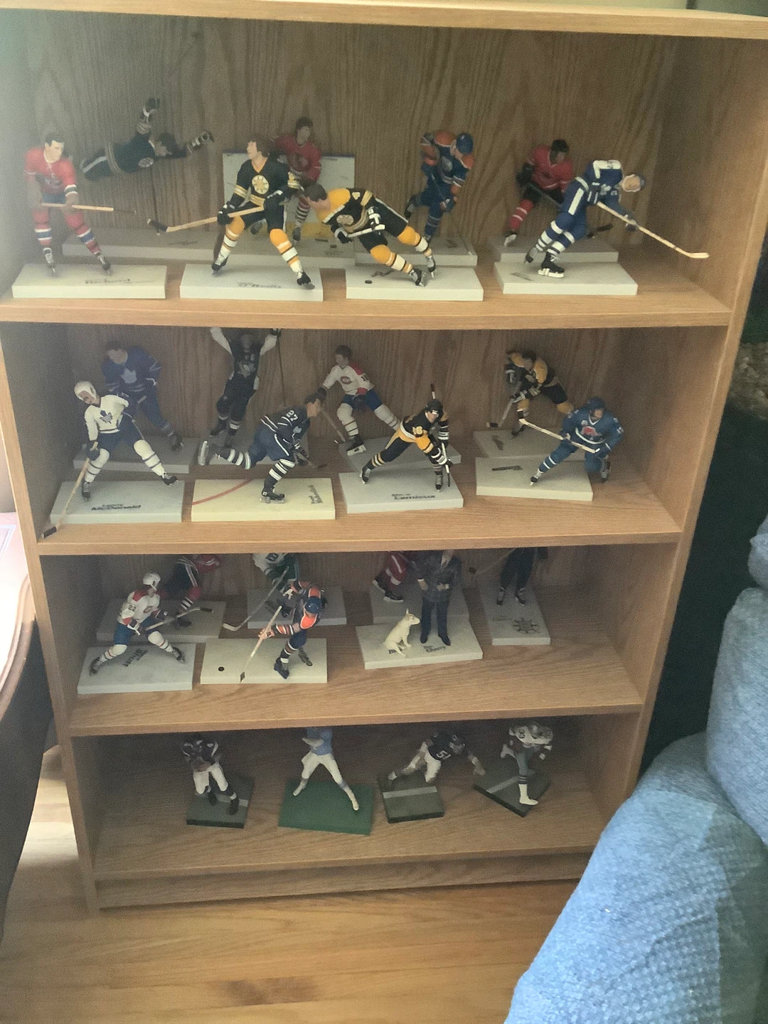 Collection of Hockey and football figures