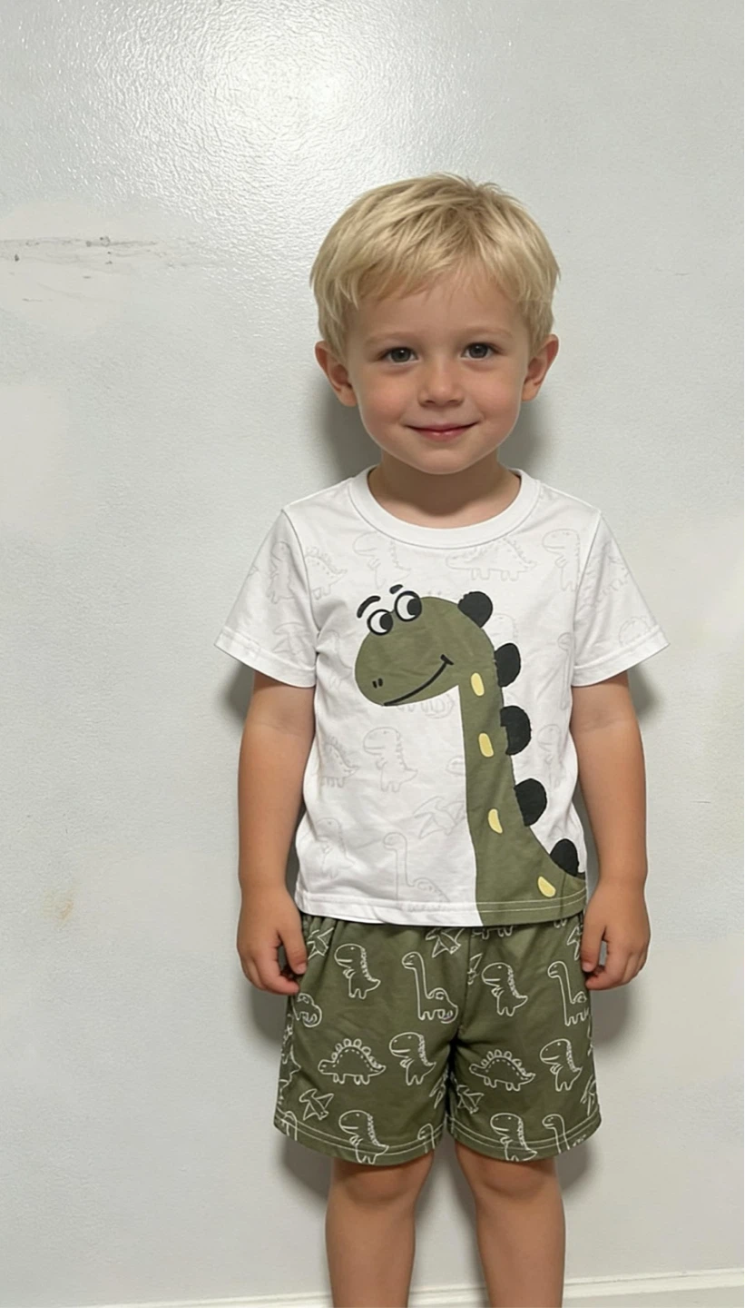 Kids Dinosaur T-Shirt and Shorts Set