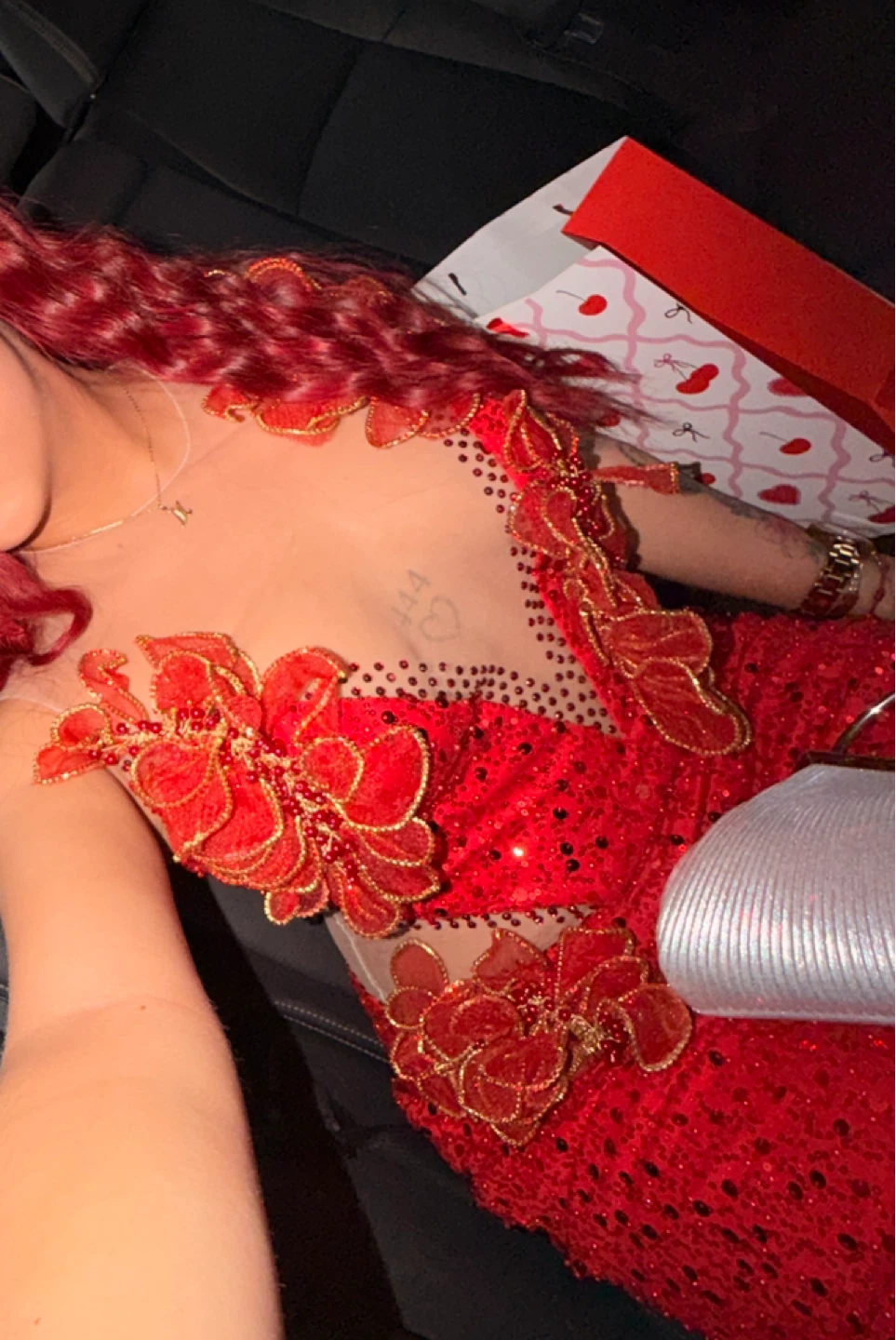 Vestido for prom red - photo 4