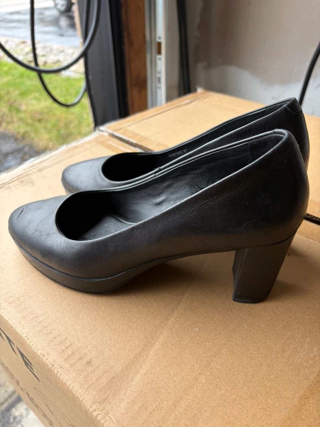 Geox Walk Pleasure Black Medium Heel Pumps