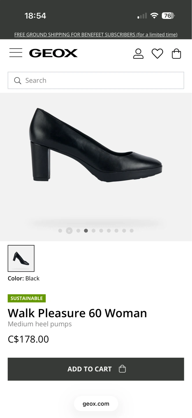 Geox Walk Pleasure Black Medium Heel Pumps - photo 5