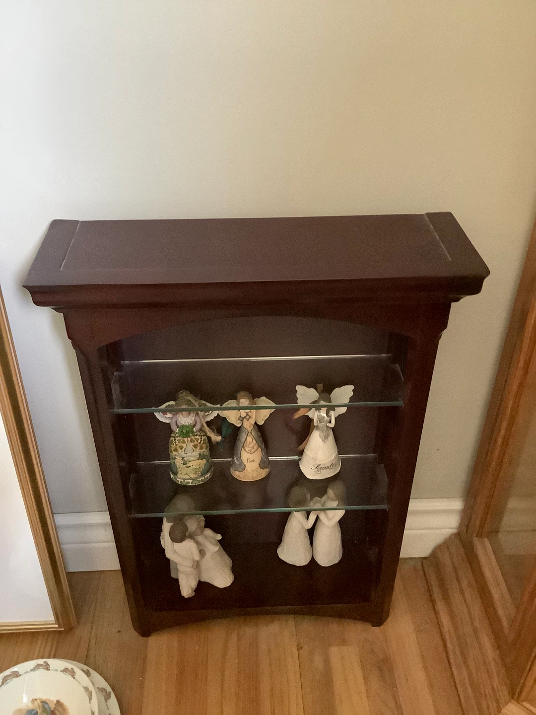 Dark Wood Display Cabinet