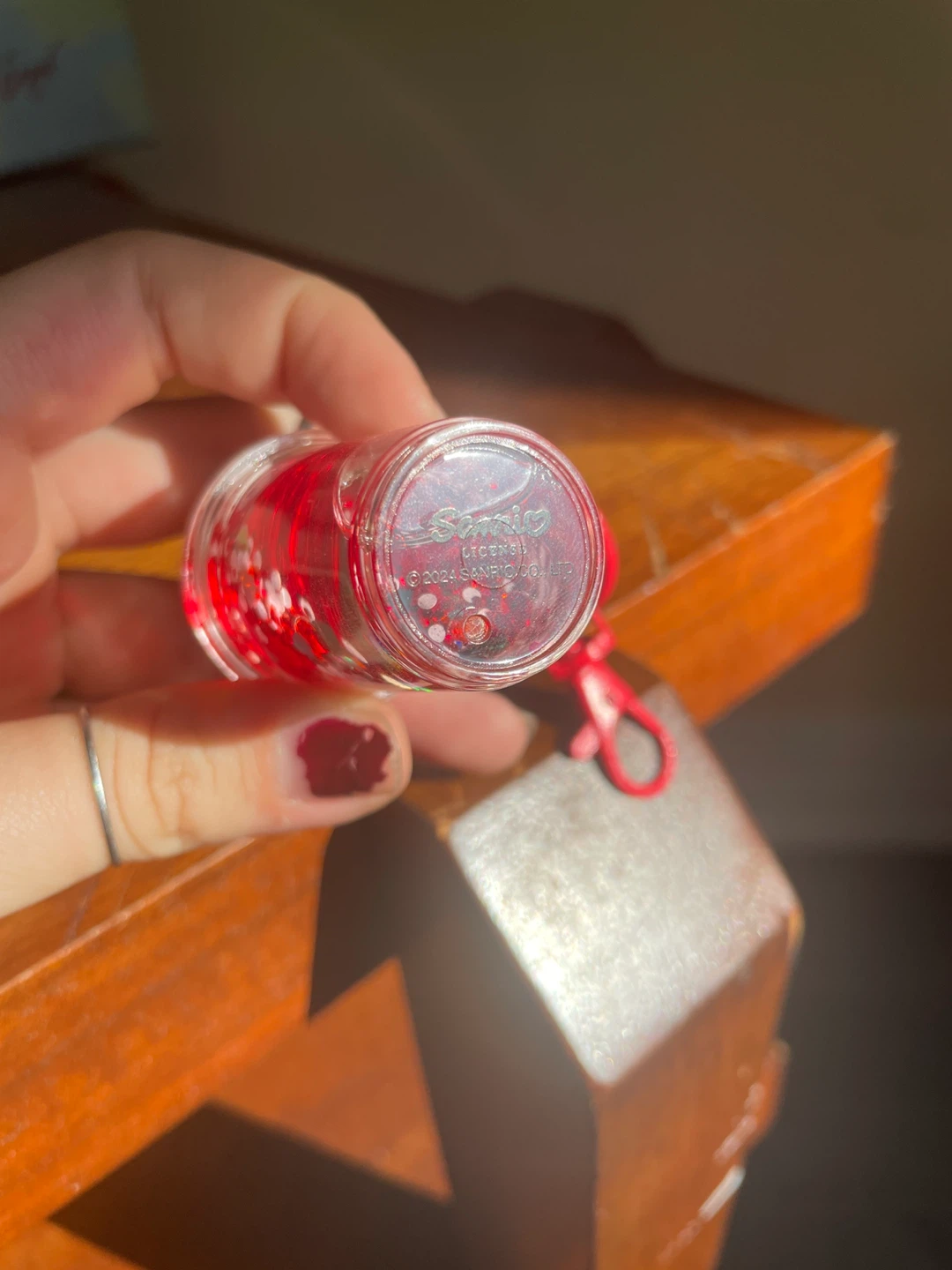 Hello Kitty Glitter Cup Keychain - photo 3