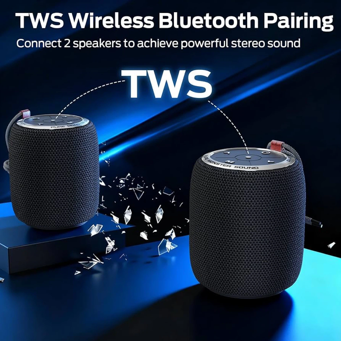 Monster Bluetooth Speaker – Waterproof Portable - photo 4