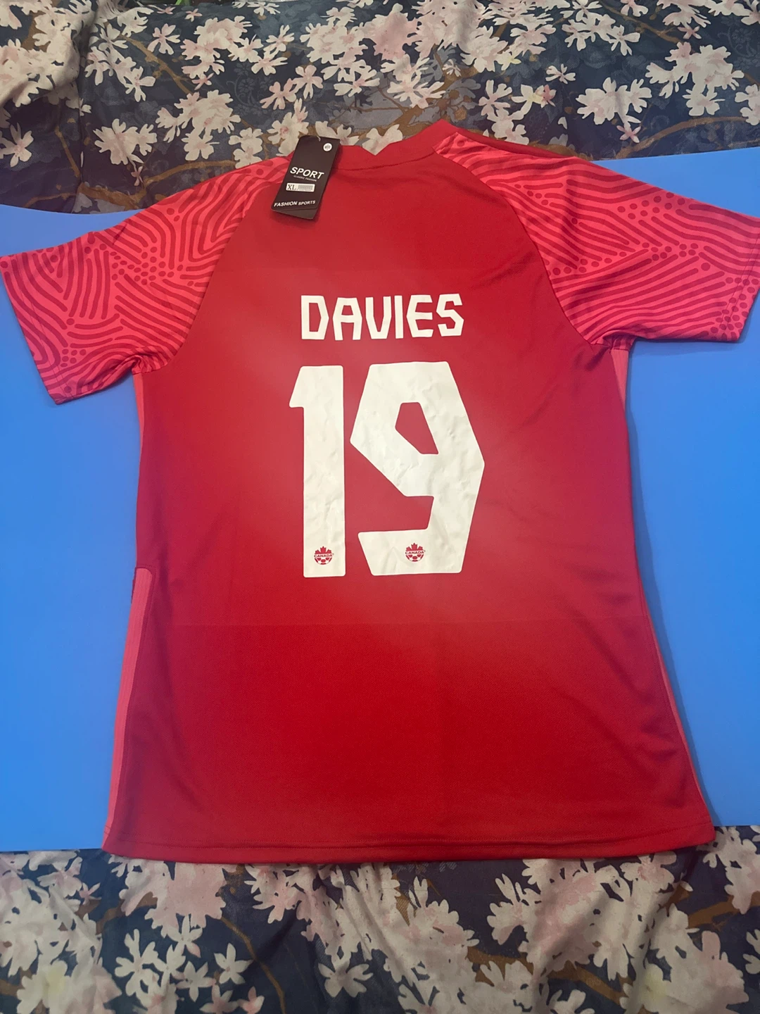 Canada Soccer Alphonso Davies 19 Jersey & Shorts Set - photo 3