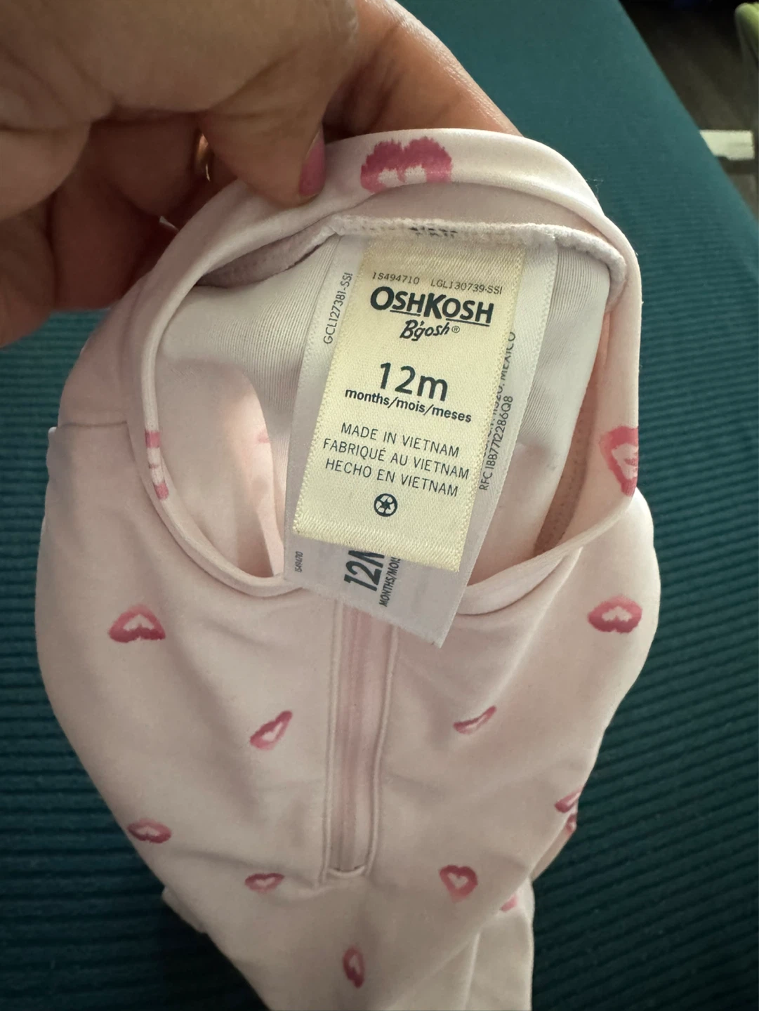 OshKosh B'gosh Baby Girl Long Sleeve Swimsuit 12 Months - photo 3