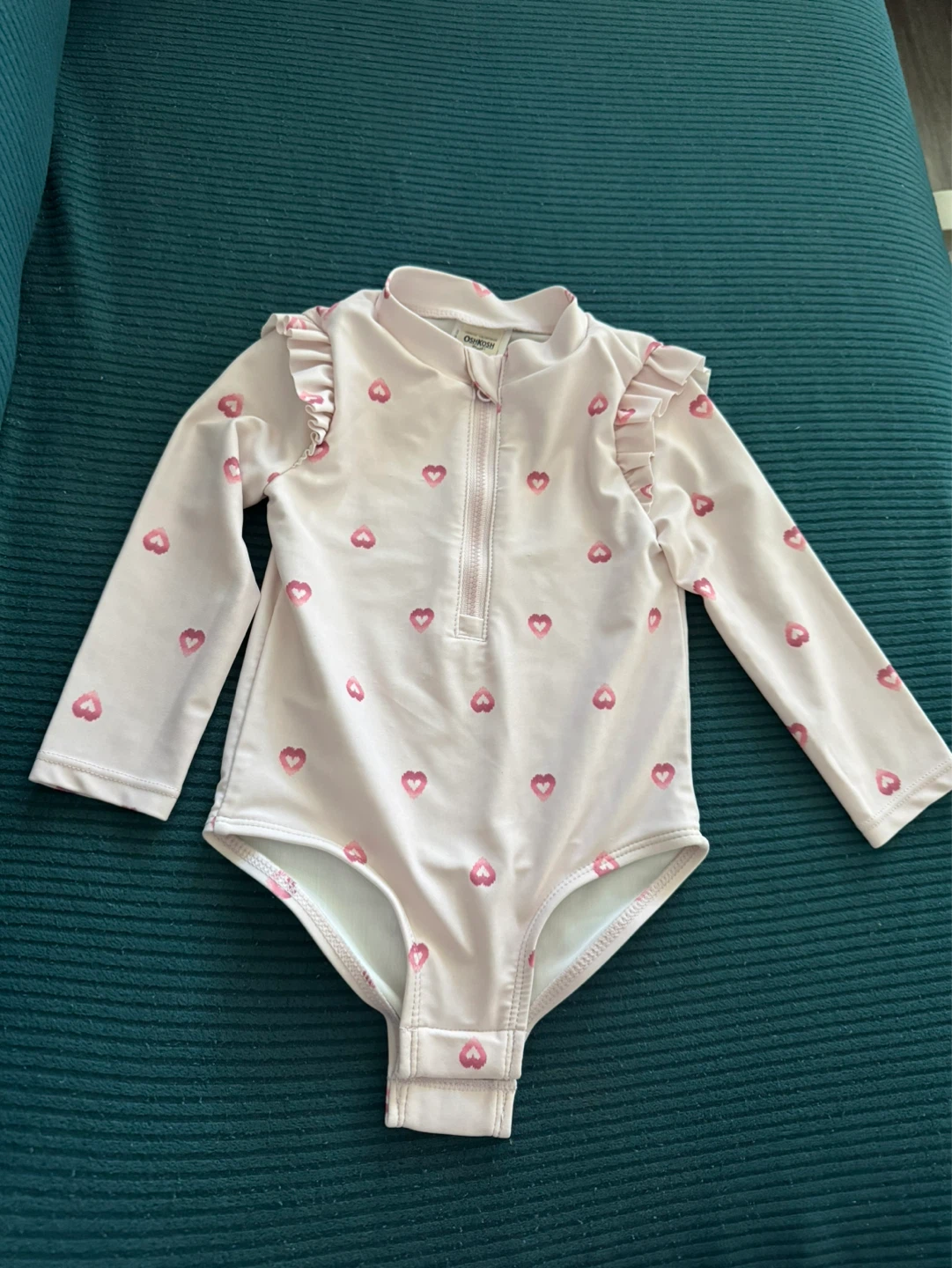 OshKosh B'gosh Baby Girl Long Sleeve Swimsuit 12 Months