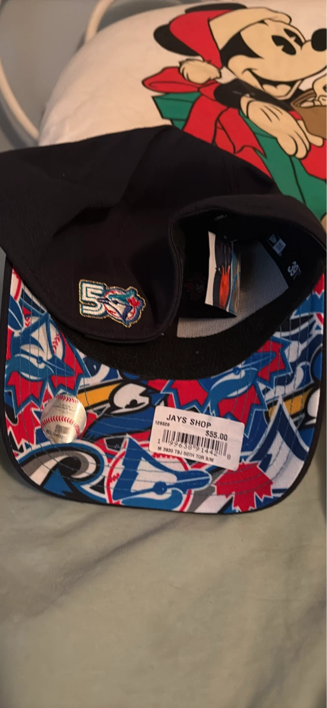 Toronto blue jays 50 anniversary hat tags on S/M - photo 3