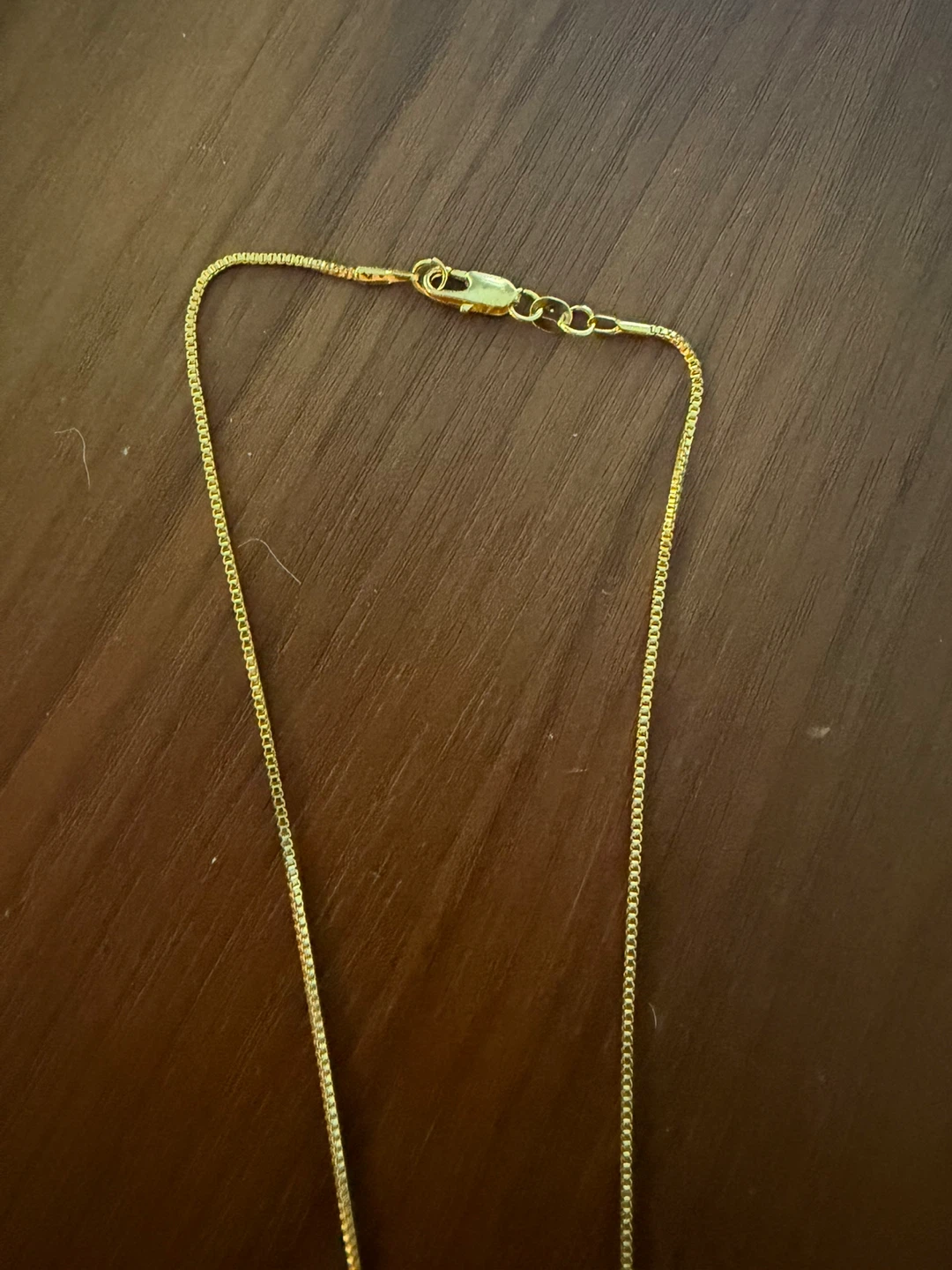 Gold Chain Necklace with Amethyst Pendant - photo 3