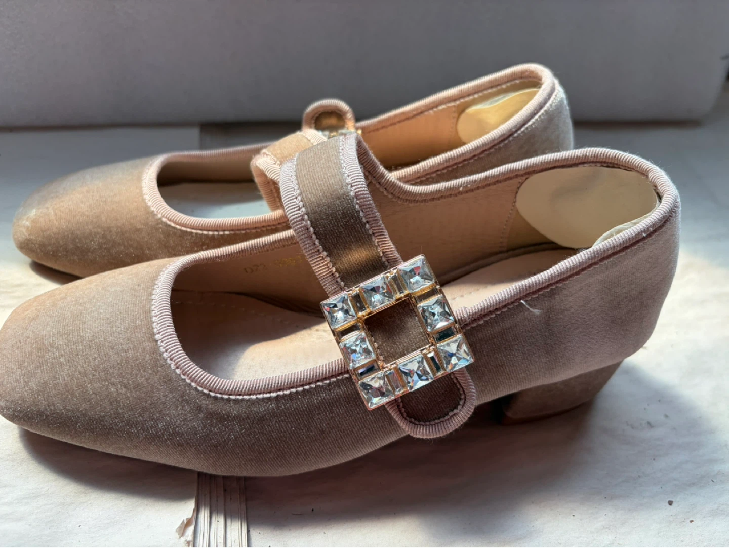 Women's Glitter Heels with Clear Block Heels - photo 5