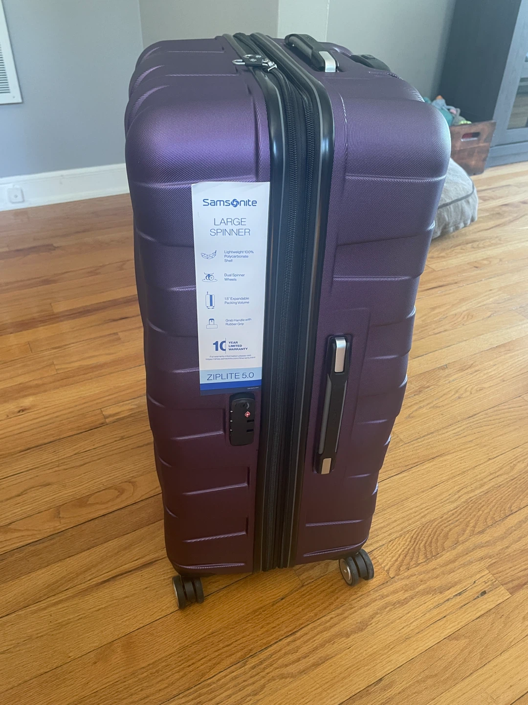 Purple Samsonite Large Spinner Purple Luggage